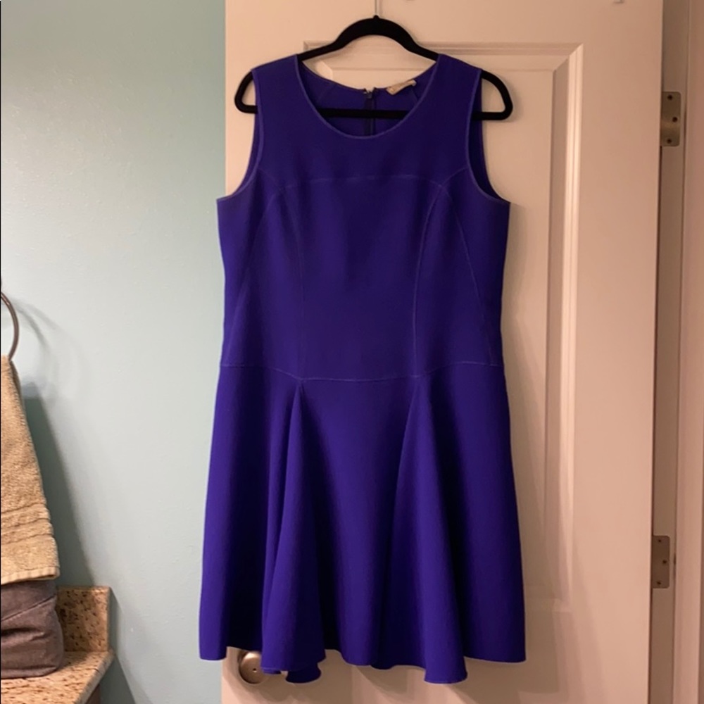 Cobalt blue Nina Ricci fit and flare dress
